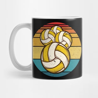 Retro Volleyball Sunset For Volleyball Players Mug